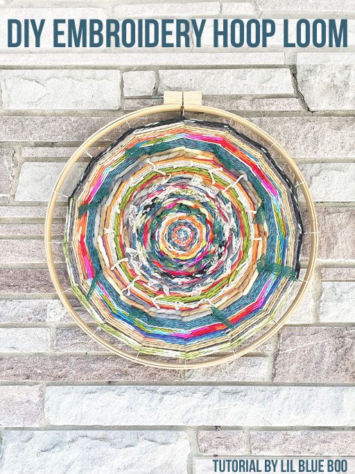 Embroidery Hoop Loom Weaving