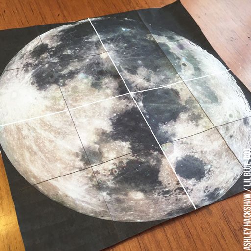 Using a Grid to paint a realistic moon