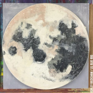 DIY Moon Painting - How to Paint a Full Moon by Ashley Hackshaw