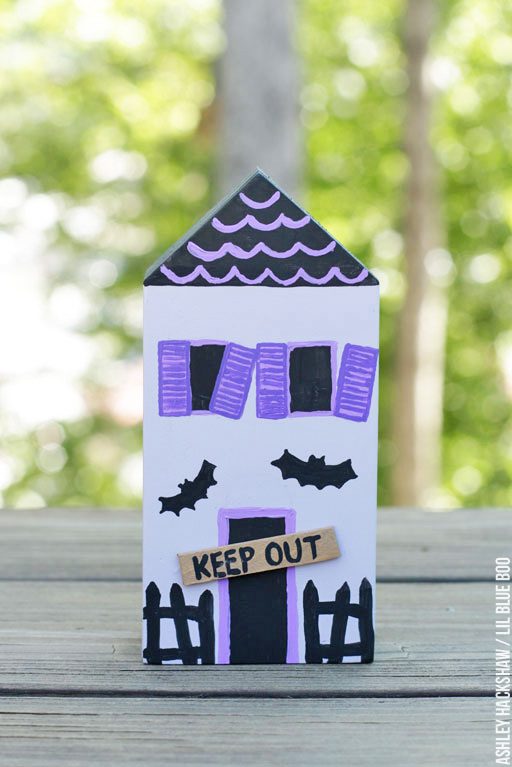 DIY Halloween Mini Ghost Town tutorial 