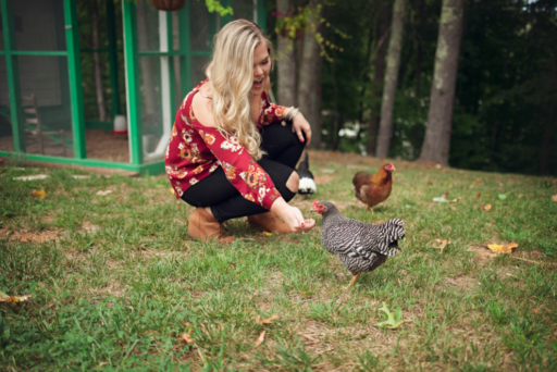 A Humanite Photo Shoot with the Chickens