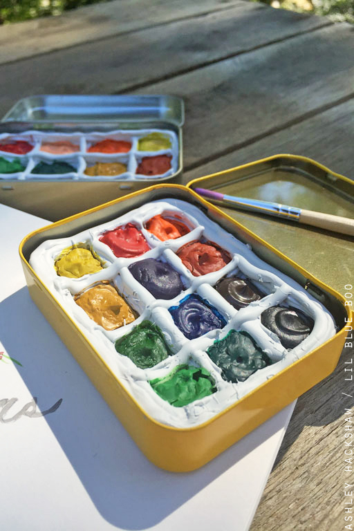 Buy Empty Watercolor Palette Tin,Use as a Travel Watercolor Set