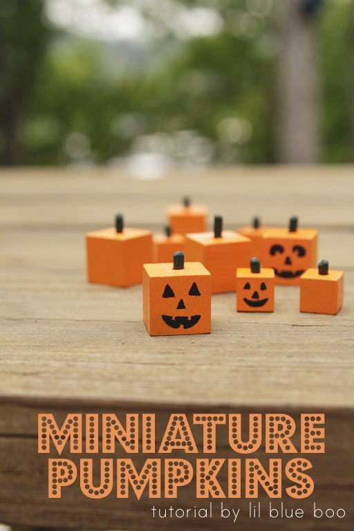 How to make square pumpkin craft