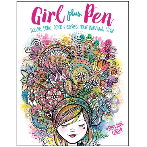 Christmas ideas for young girls - Girl Plus Pen - Learning to Doodle by Stephanie Corfee 