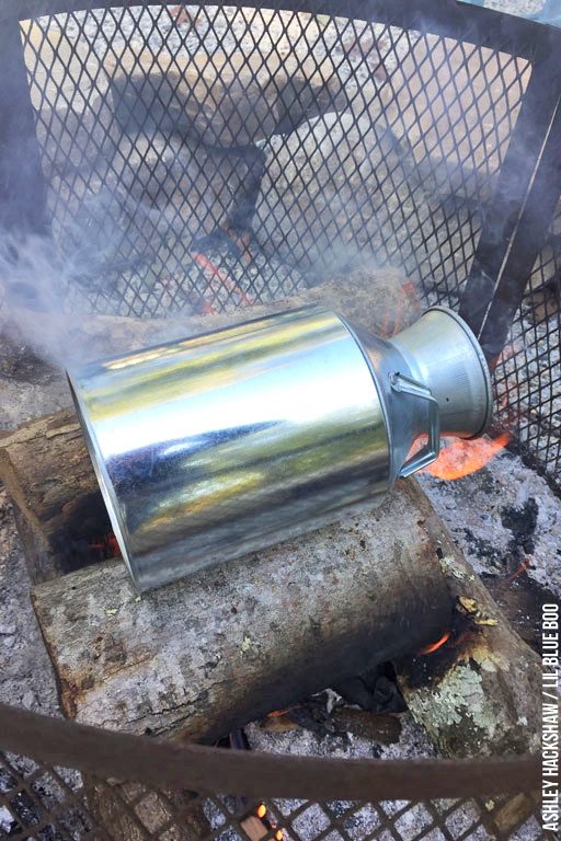 How to age Vintage Rustic Galvanized Handled Metal Milk 