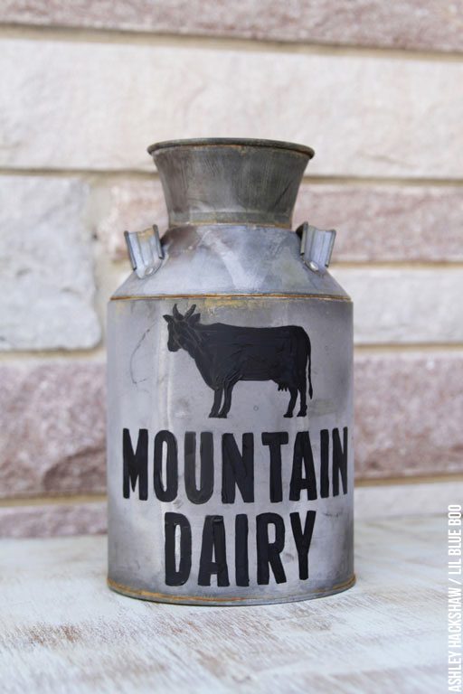 Old milk can decorating ideas - How to make your own