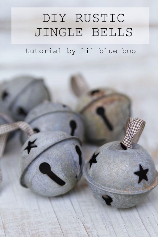 How to age and distress jingle bells for the primitive rustic look  - using any finished bell! #michaelsmakers #rusticchristmas 