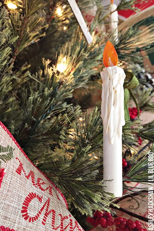 How to make vintage inspired candles for Christmas Tree  - candles that clip onto tree 