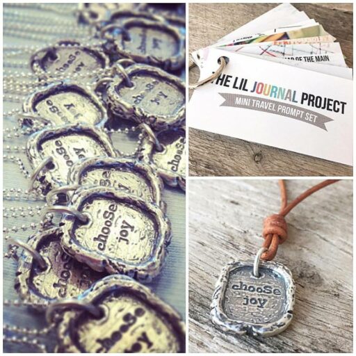 Choose Joy necklace and journal prompts