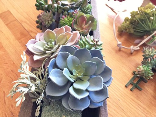 DIY Artificial Succulent Arrangement Tutorial