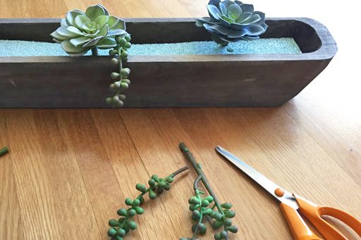 DIY Artificial Succulent Arrangement Tutorial - Spring floral ideas 