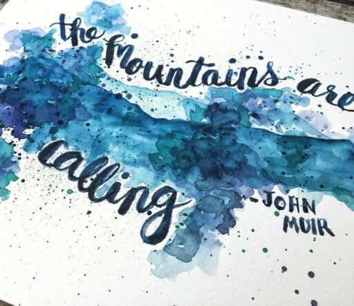 Daily Painting - The Mountains Are Calling - Watercolor 