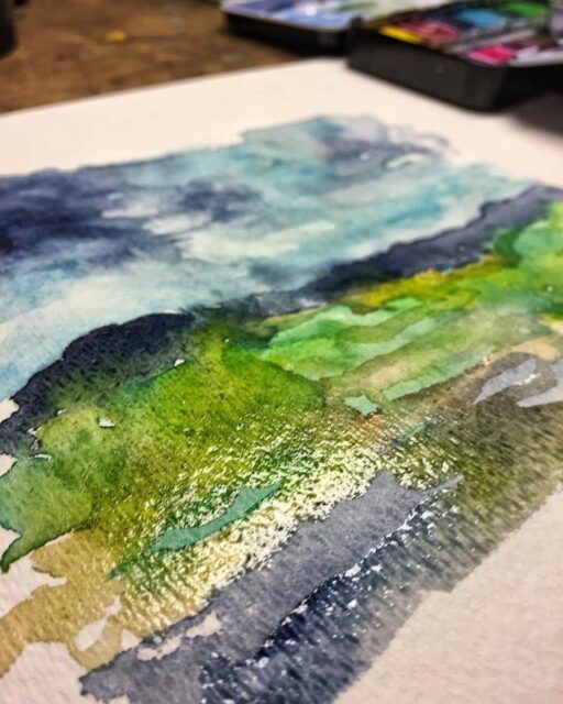 Watercolor Landscape Painting