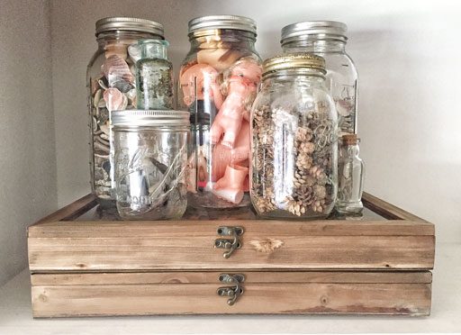 Mason jars for storage