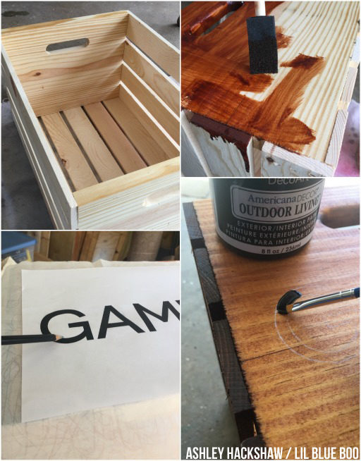 How to make a Summer Outdoor Games Crate - Organization for the backyard 