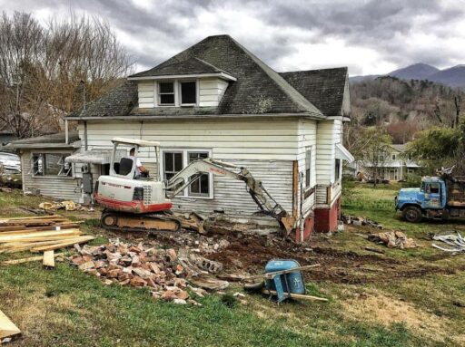 Building a New Farmhouse Foundation - Farmhouse in Bryson City