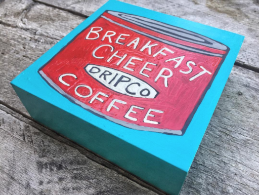 Coffee can painting