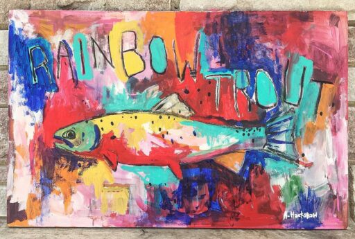 Rainbow Trout painting