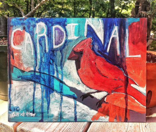 Cardinal painting