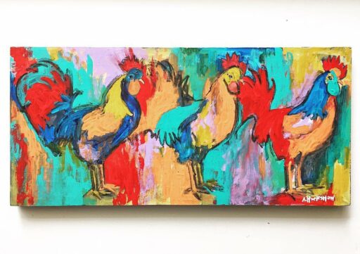 Gallery 1 Sylva - Rooster Painting by Ashley Hackshaw Bryson City 