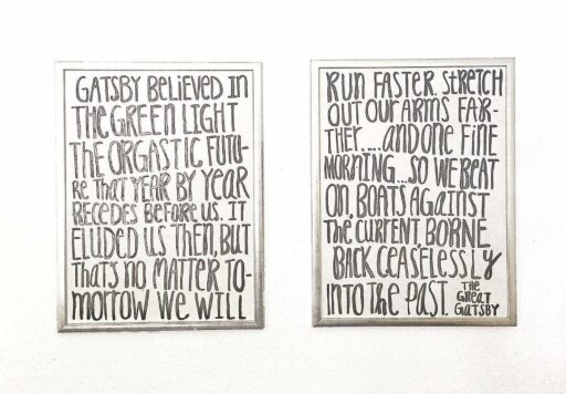 Quote Painting - Great Gatsby quote