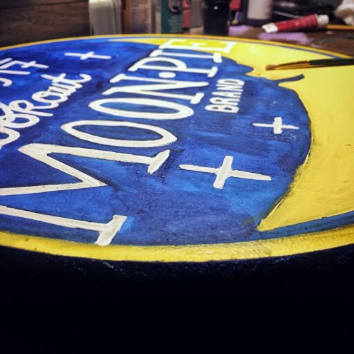 Moon Pie painting - Round painting