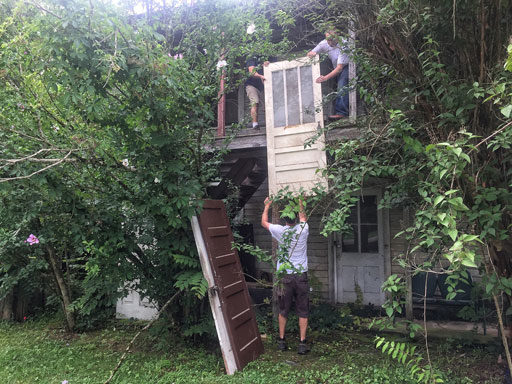 Salvaging Doors for the farmhouse