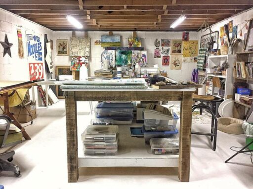 Art Studio Work Table DIY