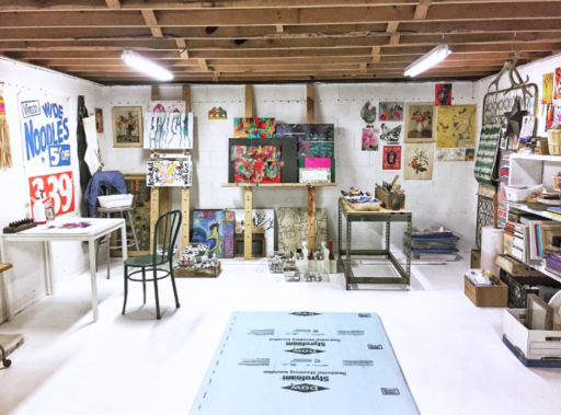 how to set up an art studio at home