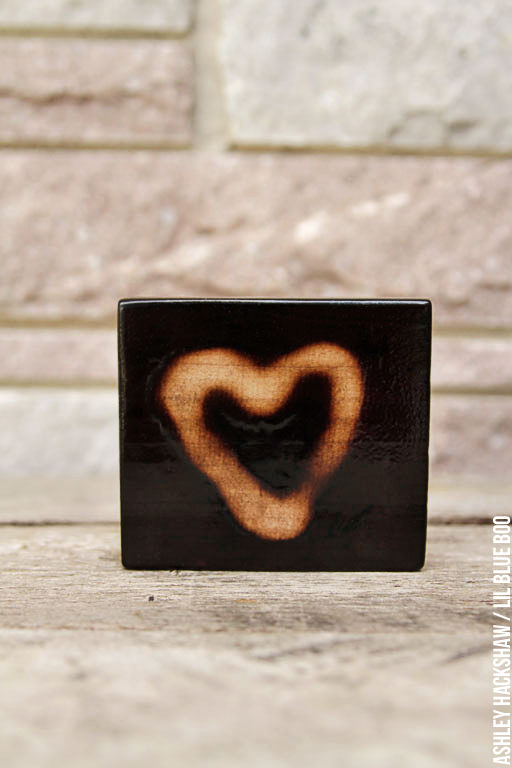 Wood burning projects - Wood hearts