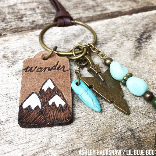 Leather jewelry pyrography - burning designs into leather jewelry