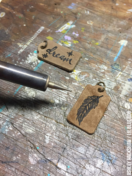 Vypalování Vzorů na kůži - Pyrography - kůže značky