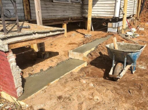 Fixing the farmhouse porch foundation