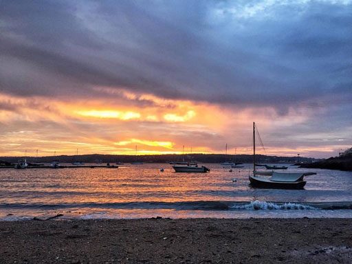 Rocky Neck, Gloucester, Massachusetts - Sea Glass Hunting at Sunset 