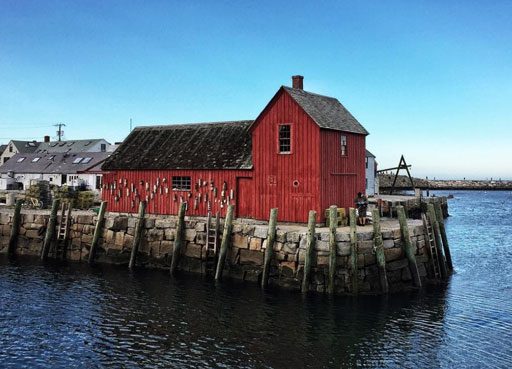 Motif Number 1 in Rockport Massachusetts Cape Ann - Rockport Harbor 