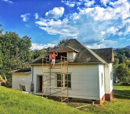 Farmhouse renovation progress - Smoky Mountains airbnb