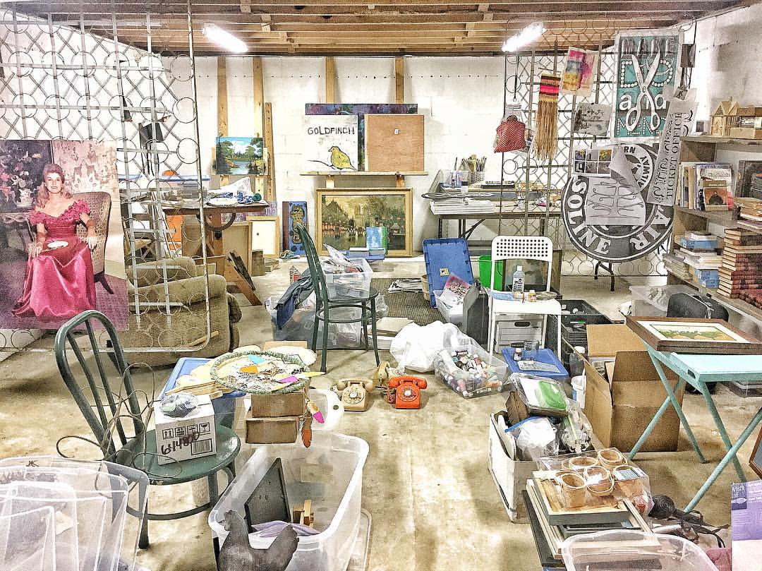 Creating an Art Studio - Basement Art Studio Transformation - A