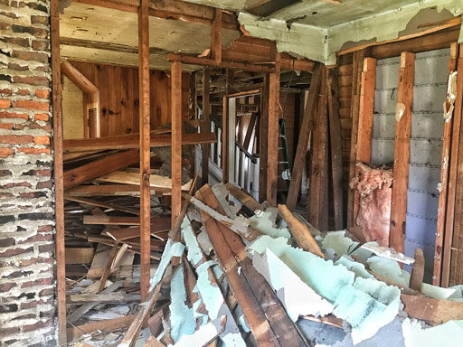 Our Farmhouse Renovation - Modernizing the Farmhouse Floor Plan - Demolition Stage 