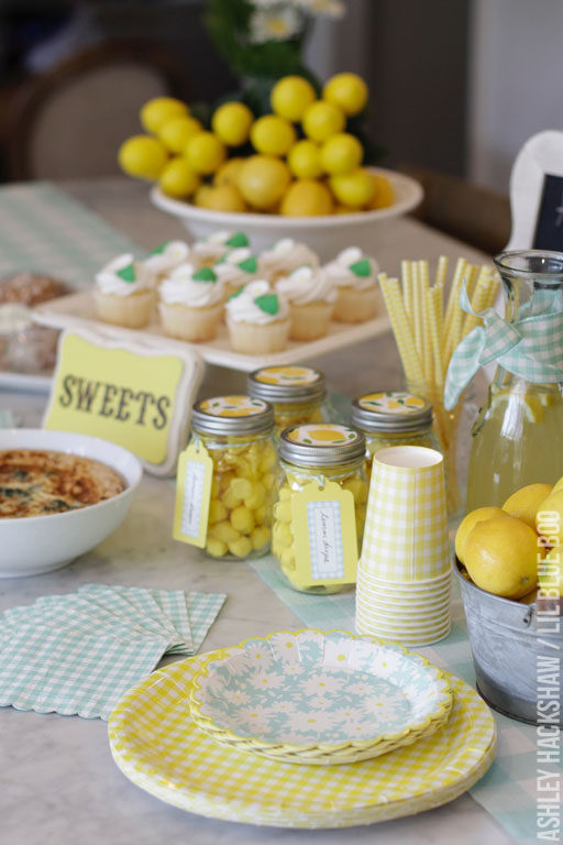 Meyer Lemon Party Decor - Martha Stewart Celebrations Mother’s Day Party