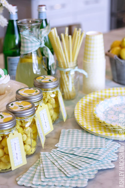Lemon Party Decor - Martha Stewart Celebrations Mother's Day Party