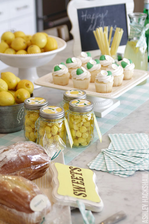 Lemon Party Decor - Martha Stewart Celebrations Mother's Day Party