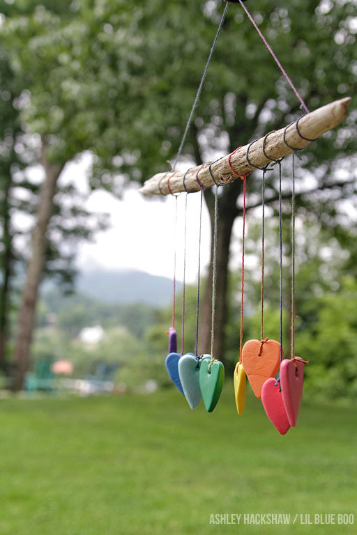 Rainbow Heart Wall Hanging - Crayola Model Magic Summer Project