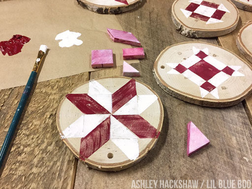 Farmhouse Quilt Ornament Tutorial