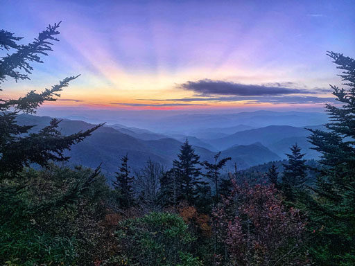 Waterrock Knob Sunset - Great Smoky Mountains