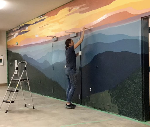 Time Lapse of Mural Painting at YMCA Camp Watia