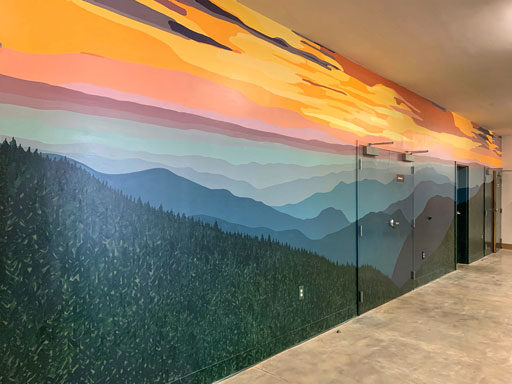 DIY Mural ideas - Mountain Painting