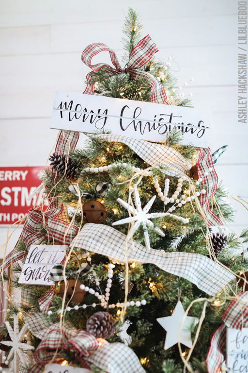 black and white christmas ornaments