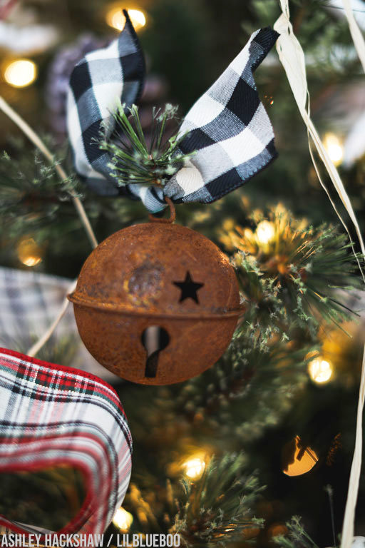 large rusty jingle bell ornament