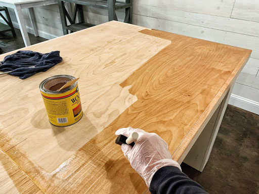 Refinishing bar top